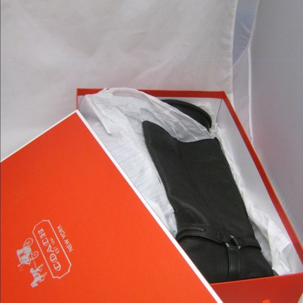 COACH VALTERRA SPORT CALF LUG BOOTS 6.5M - Picture 4 of 5